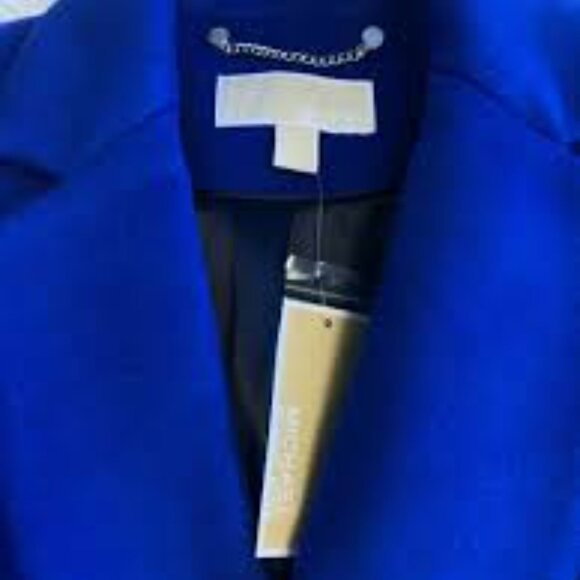 Michael Kors |Wool-Blend Double-Breasted Menswear-Inspired Royal Coat| BNWT SZ10 - Picture 10 of 10